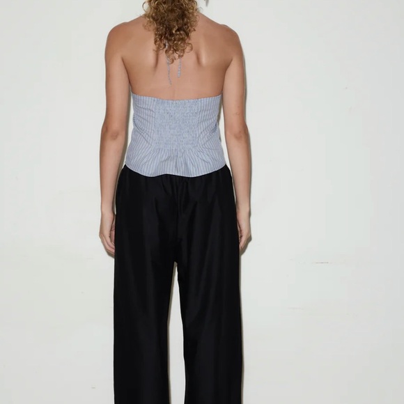 Deiji Studios open halter top in glacier stripe - Picture 2 of 3